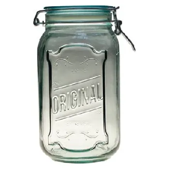 Sklenice Sklenice z recyklovaného skla s uzávěrem ORIGINAL 1,9L, čirá (DOPRODEJ) (balení obsahuje 1ks)|Vidrios San Miguel|Recycled Glass