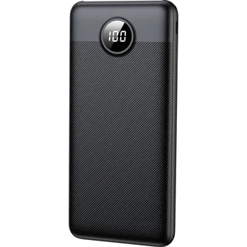 Powerbanka XCell powerbanka Li-Pol, 10000, Dodávka energie, Quick Charge 3.0, QC 3.0, černá, Indikátor stavu