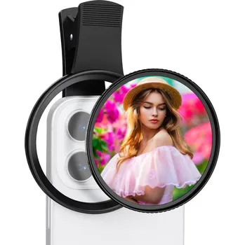 K&F 67mm Clip-on Black Mist 1/4 Phone Camera Lens Filter