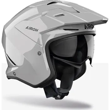 Helma na motorku Přilba kombakt color, airoh (tmavě šedá lesklá, vel. xl) 2025