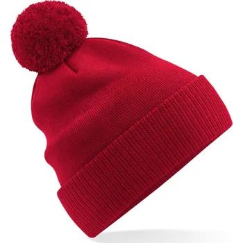 Pracovní přilba Beechfield Čepice B 450N Snowstar® s bambulí, pletená COT53450Nn7399-graphite gr UNI Šedá grafitová