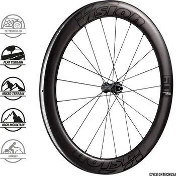 Zapletené kolo Zapletená kola VISION METRON60 SL DB-CL CH-TL SH