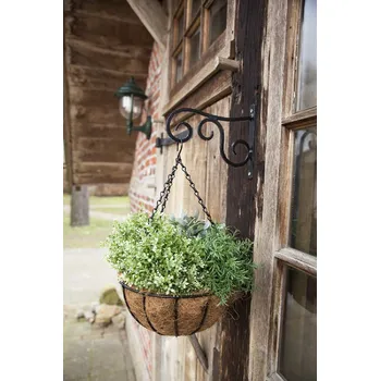 Zahradní dekorace Koš ESSCHERT´S GARDEN kovový na zavěšení 12|Esschert Design