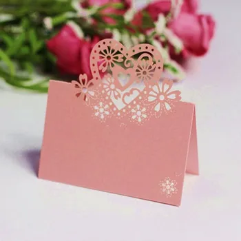 Jmenovka na stůl Jmenovka na stůl (srdíčko růžové)