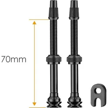 Duše na kolo Bezdušový ventilek CICLOVATION Light-weight 70mm černá