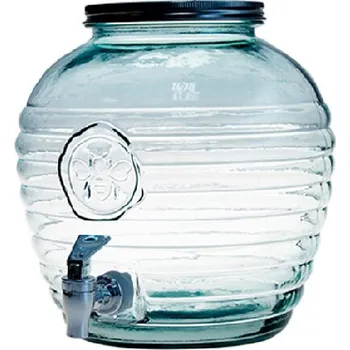 Sklenice Barel|Nádoba na džus z recyklovaného skla s kohoutkem BEE, 6 L (balení obsahuje 1ks)|Vidrios San Miguel|Recycled Glass