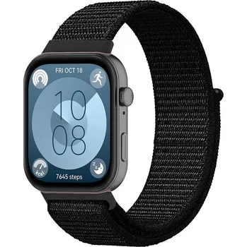 Příslušenství k chytrým hodinkám eses Nylonový řemínek pro Huawei Watch Fit 3, 4 a 4 Pro - Černý