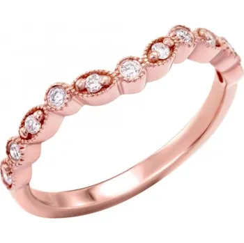 Prsten Zlatý eternity prsten s diamanty Lorava