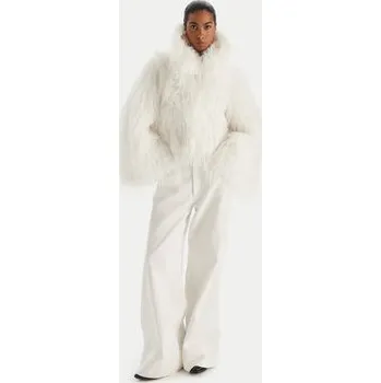 Dámský svetr PINKO Kožešina 106045 A2ZO Z14 Bílá Regular Fit XS