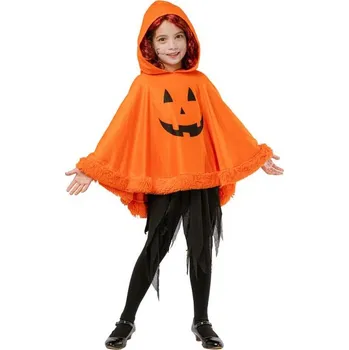 Karnevalový kostým Dětské pončo s kapucí - Dýně