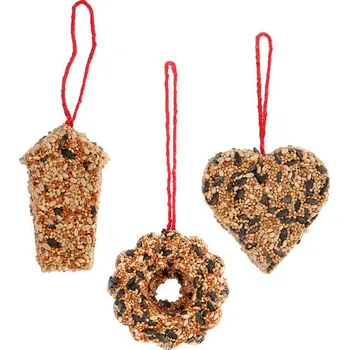 Krmítko pro ptáka Krmení Perníček - lisované, 7 x 3 x 10 cm, balení obsahuje 3 kusy!|Esschert Design