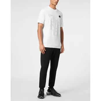 Pánské tričko Plein Sport T-Shirt 22425 Bílá Regular Fit 5XL
