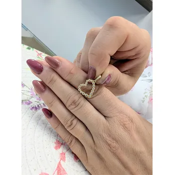 Přívěsek Zlatý přívěsek srdce zdobené zirkony 1.5cm Váha: 1,04 g, Ryzost: 14kt (585/1000)