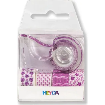 Lepicí páska Sada 5 washi pásek - fialové