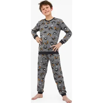 Dětská móda Cornette pyžamo chlapecké 263/182 Bat 2 - šedá, 134-140 (Chlapecké pyžamo Cornette)