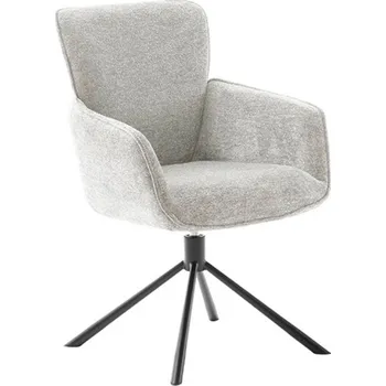 Jídelní židle Jídelní otočná židle AMBER S, světle šedá