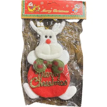 Vánoční dekorace Vánoční plyšové ozdoby Varianta: Bílý sob Nové