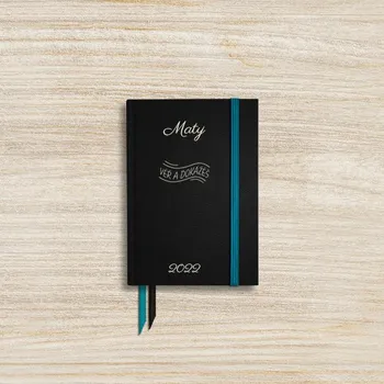 Diář Diář Blackie A6 týdenní - ručně vázaný z italské eko kůže