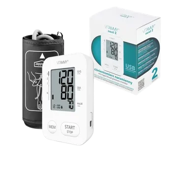 Měřič tělesných funkcí VITAMMY Next 2 Ramenní tlakoměr s USB napájením a měřením při nafukování manžety