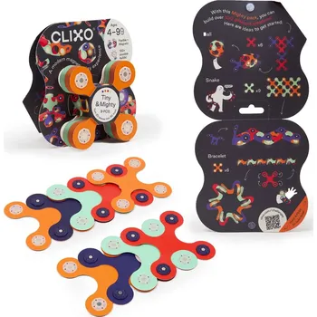 ostatní stavebnice CLIXO Tiny & Mighty Space - magnetická stavebnice 9 kusů