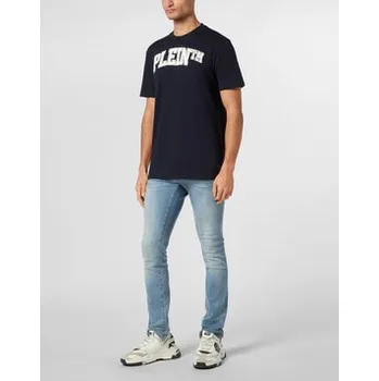 Pánské tričko PHILIPP PLEIN T-Shirt 22951 Tmavomodrá Regular Fit XL