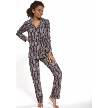 Dámské oblečení Pyžamo Cornette dlouhé 482 Velikost: L, Vzor: 4820365