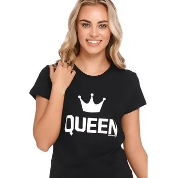 Dámské pyžamo Dámské pyžamo Doctor Nap 9943 - bavlna Černo-červená M