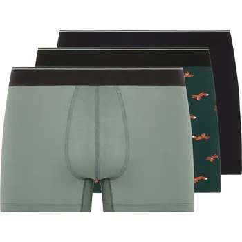 Boxerky esmara Men Pánské boxerky, 3 kusy (černá / zelená / světle zelená, 5/M)