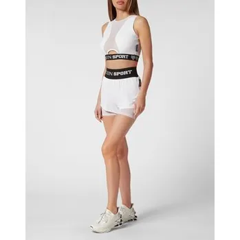 Pánské kraťasy Plein Sport Šortky 12989 Bílá Active Fit S