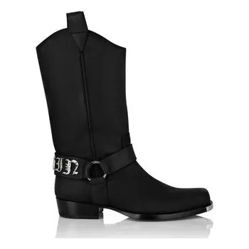 Dámské kozačky PHILIPP PLEIN Kozačky 2211 Černá 39