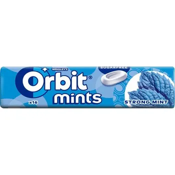 Žvýkačka Wrigley's Orbit Mints 28 g Strong Mint 