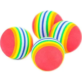 Hračka pro kočku Akinu pěnový pruhovaný míček pro kočky
