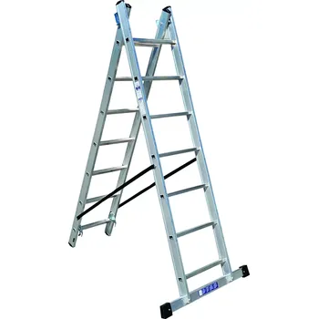 Žebřík ALPOS Hliníkové štafle - žebřík profi 2x6 příček