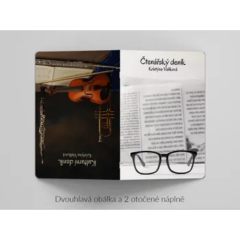 Sešit 10 x Velký dvouhlavý sešit Twist L - s vlastním designem a náplní 2x30 stran