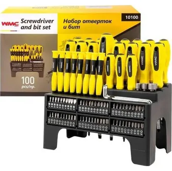 Šroubovák 100 dílná sada šroubováků a bitů ve stojanu