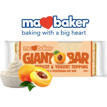 MaBaker Jogurtová obří ovesná tyčinka Meruňka 100 g