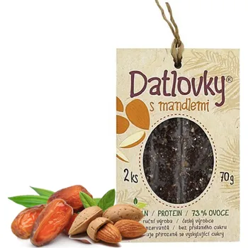 Dětská výživa DATLOVKY RAW Jemné datlové tyčinky 2 ks MANDLE, 70 g