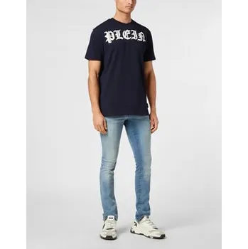 Pánské tričko PHILIPP PLEIN T-Shirt 22839 Tmavomodrá Regular Fit XXL