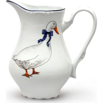 Konvice na čaj Thun 1794 Velká mlékovka, husy, 850 ml, porcelán, Constance, Thun