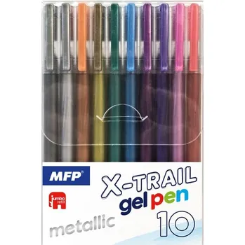 Gelové pero set BS 10ks METAL 6001415