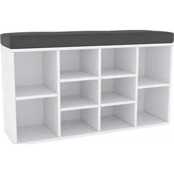 Botník Botník s lavicí FADDY - bílá - SLEVA 3% s kodem radost25