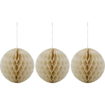 Vánoce House Doctor, Vánoční ozdoby HDOrb velké, béžové, 3 ks - Formadore