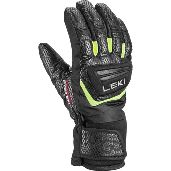 LEKI WCR TEAM 3D JUNIOR BLACK-ICE LEMON Velikost rukavic: 7
