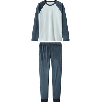 Chlapecké pyžamo esmara® Chlapecké plyšové pyžamo (světle modrá / navy modrá, 158/164)