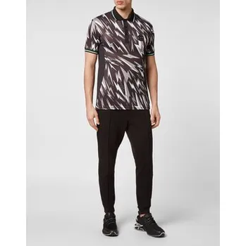 Pánské tričko Plein Sport Polokošile 1979 Černá Slim Fit XS