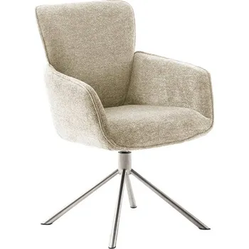 Jídelní židle Jídelní otočná židle AMBER E, krémová