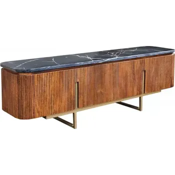 Televizní stolek Televizní stolek GATSBY 160 CM mramor/masiv mango