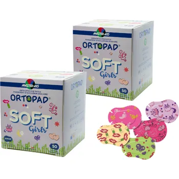 Brýlová obroučka Dětské okluzory Ortopad Soft holky 2x50 kusů Velikost: Regular