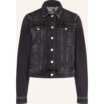 Tommy Jeans Dámská Džínová Bunda S Nýty, černá, 34