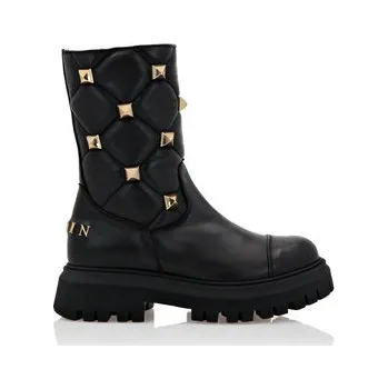 Dámské kozačky PHILIPP PLEIN Kozačky 1215 Černá 24